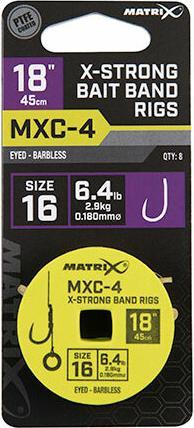 Matrix MXC-4 X-strong Bait Band 45cm x8 (2.90 kg, 0.18 mm)
