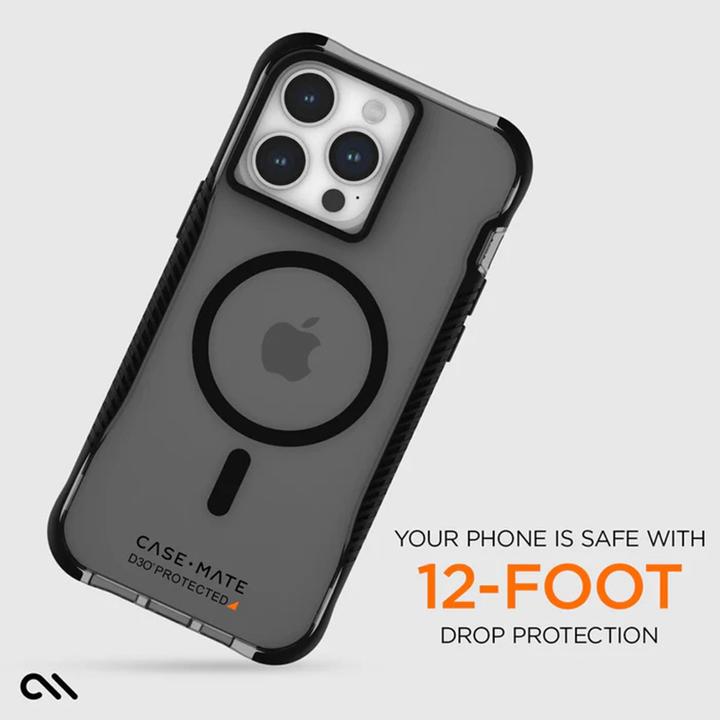 Produktbild Case-Mate Tough Grip Plus D3O MagSafe - iPhone 15 Pro Max Hülle (Rauch/Schwarz) (Apple iPhone 15 Pro Max)