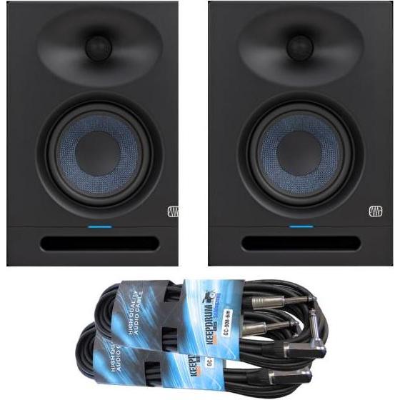PreSonus Eris Studio 5 Boxen 1 Paar 2x Klinkenkabel (Aktiv, Paar), Monitor Lautsprecher, Schwarz