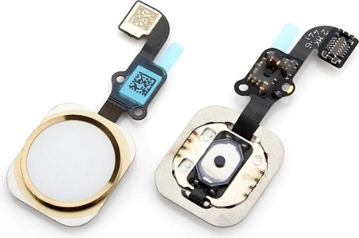 Produktbild Foxconn iPhone 6 Home Button Flexkabel mit Home Knopf und Gummiring gold (iPhone 6)