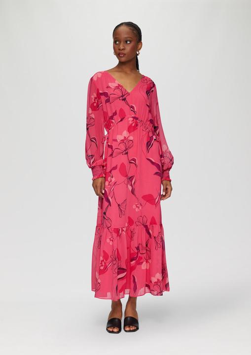 Image du produit s.Oliver Kleid Langes Chiffonkleid mit Smok-Details (34)