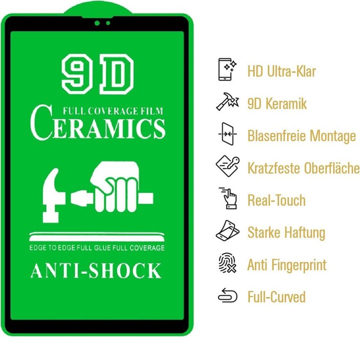 Produktbild Protectorking 3x Ceramic-Glass Full Cover HD Klar (3 Stück, Galaxy Tab A7 Lite)