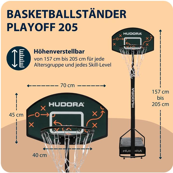 Productafbeelding Hudora Basketbalstand Playoff 205
