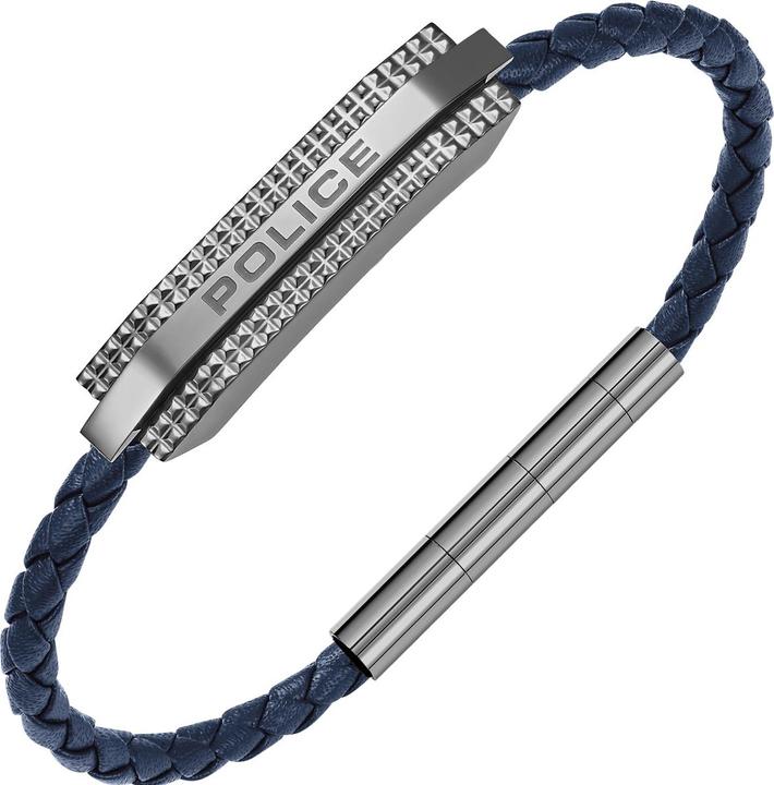Image du produit Police Bracelet Gripcord (19 cm, Acier inoxydable, Cuir)