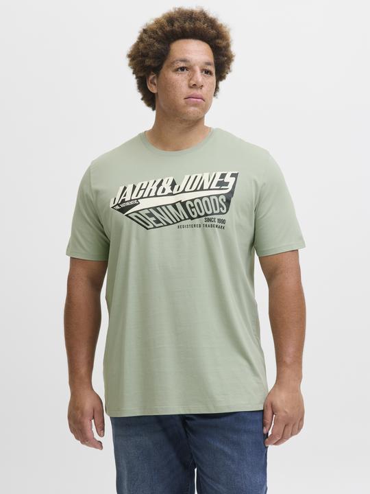 Produktbild Jack & Jones Jjelogo Tee Ss Oneck 2 Col Aw25 Noos Pls (4XL)
