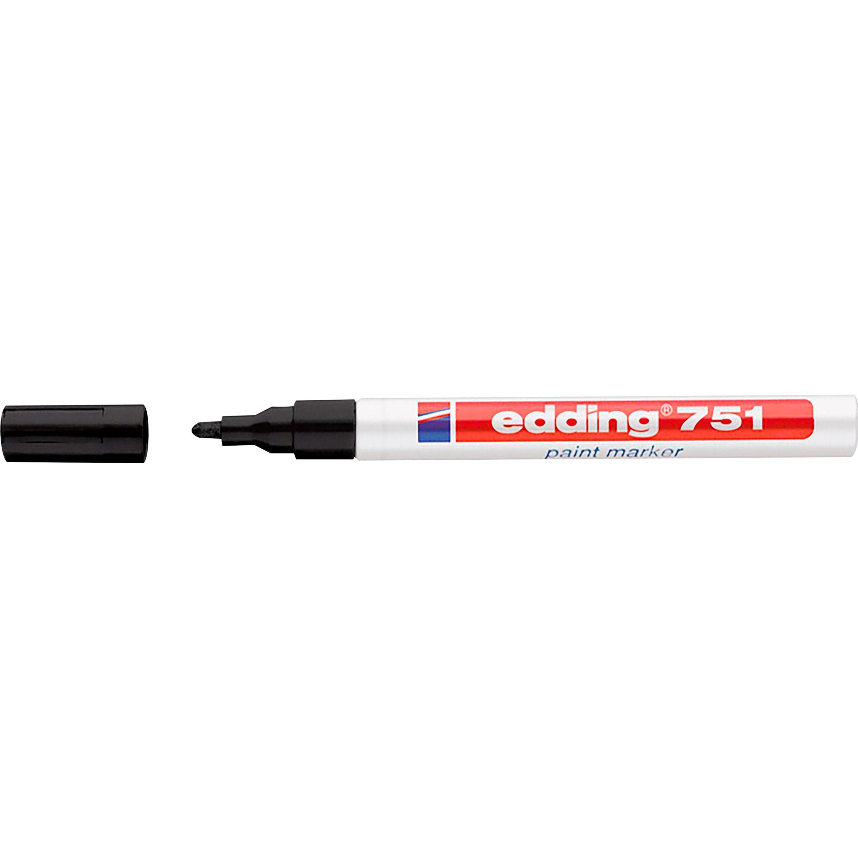 Thumbnail - Edding, Marker, 751 Lackmarker (Schwarz, 2 mm, 1 x)