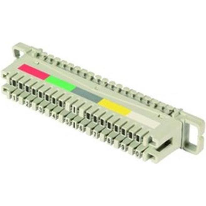 EFB Elektronik LSA-Anschlussleiste 2/10 zu 10DA ohne Farbcode, Telefon Zubehör