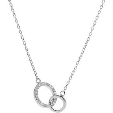 Again Jewelry, Halsschmuck, Fashion Silver Necklace Linked Rings AJNA0024