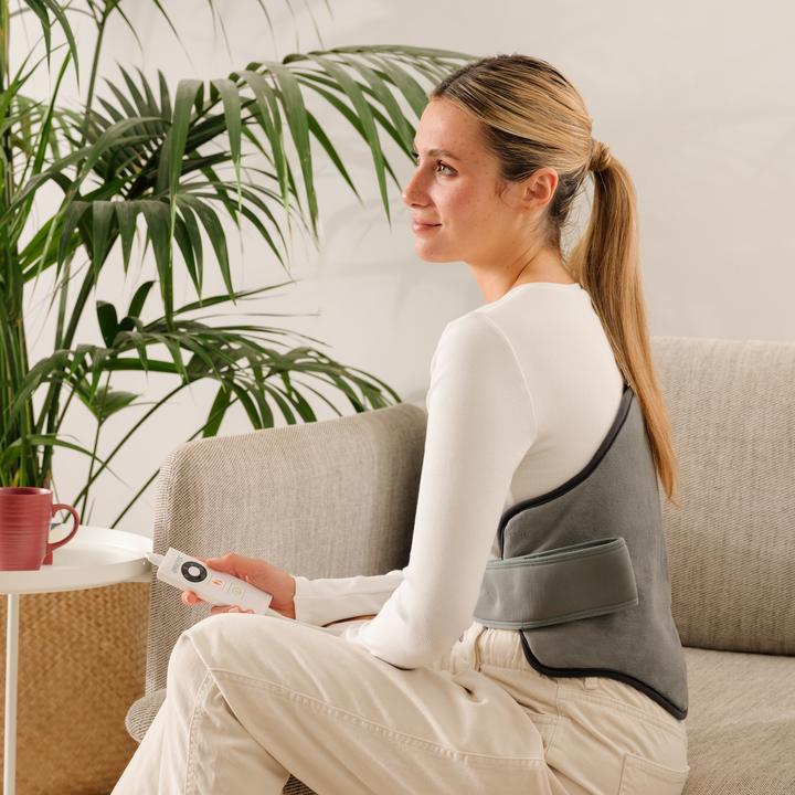 Actual product image Imetec Intellisense Lumbar, thermal lumbar cushion with elastic band, Rapido