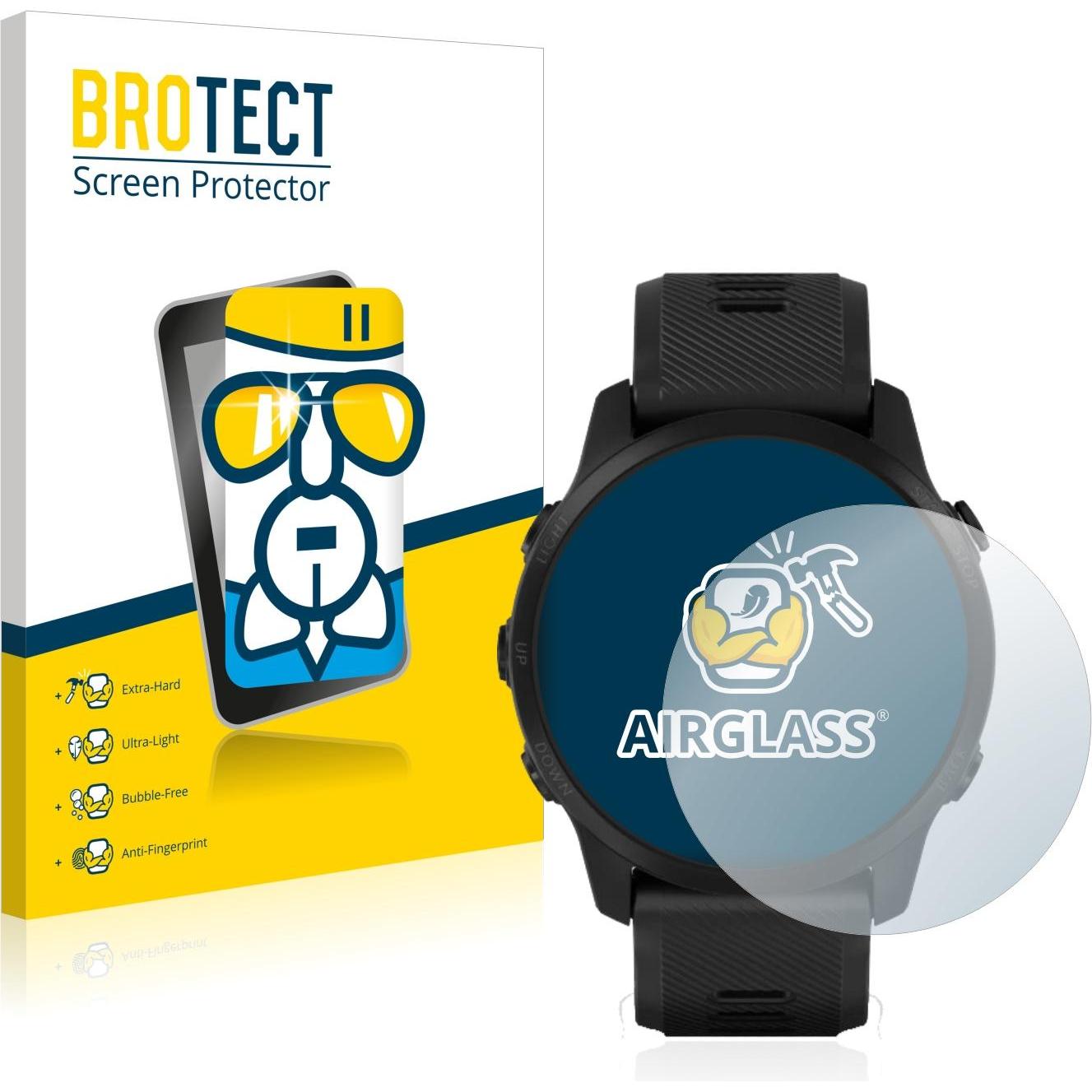 BROTECT AirGlass Panzerglasfolie, Smartwatch Schutzfolie, Transparent