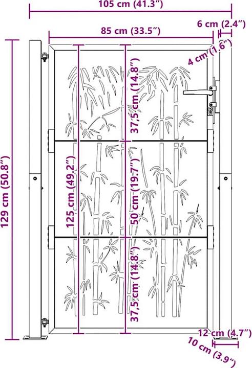 Produktbild vidaXL Gartentor