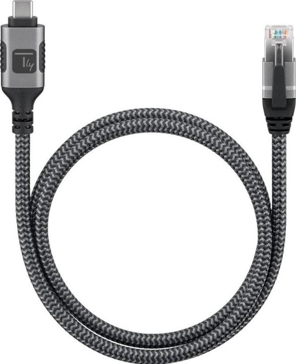 Produktbild Techly Kabel sieciowy USB-C na Gigabit Ethernet RJ45 3m (CAT6, 3 m)