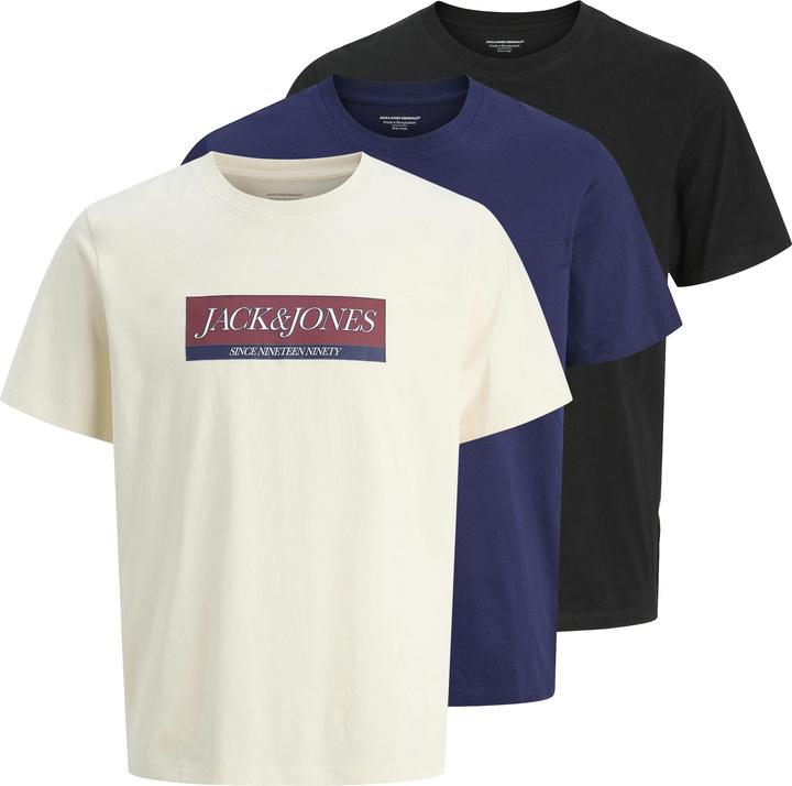 Produktbild Jack & Jones T-Shirt Inwood Kurzarmshirt im Dreierpack (L)
