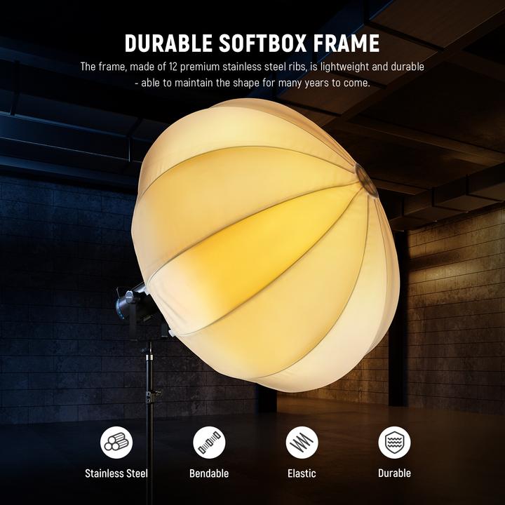 Actual product image Neewer 85cm Nylon Alloy Quick Release Lantern Softbox (Soft boxes, 85 cm)