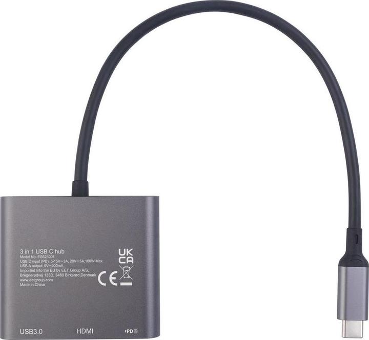 Produktbild eSTUFF USB-C AV Multiport Hub USB-C (USB-C)