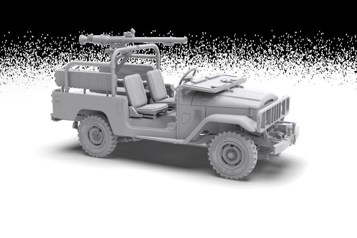 Produktbild AK Interactive 35003 FJ43 Pickup w/SPG-9 Recoilless Gun 1:35 Plastic Model Kit