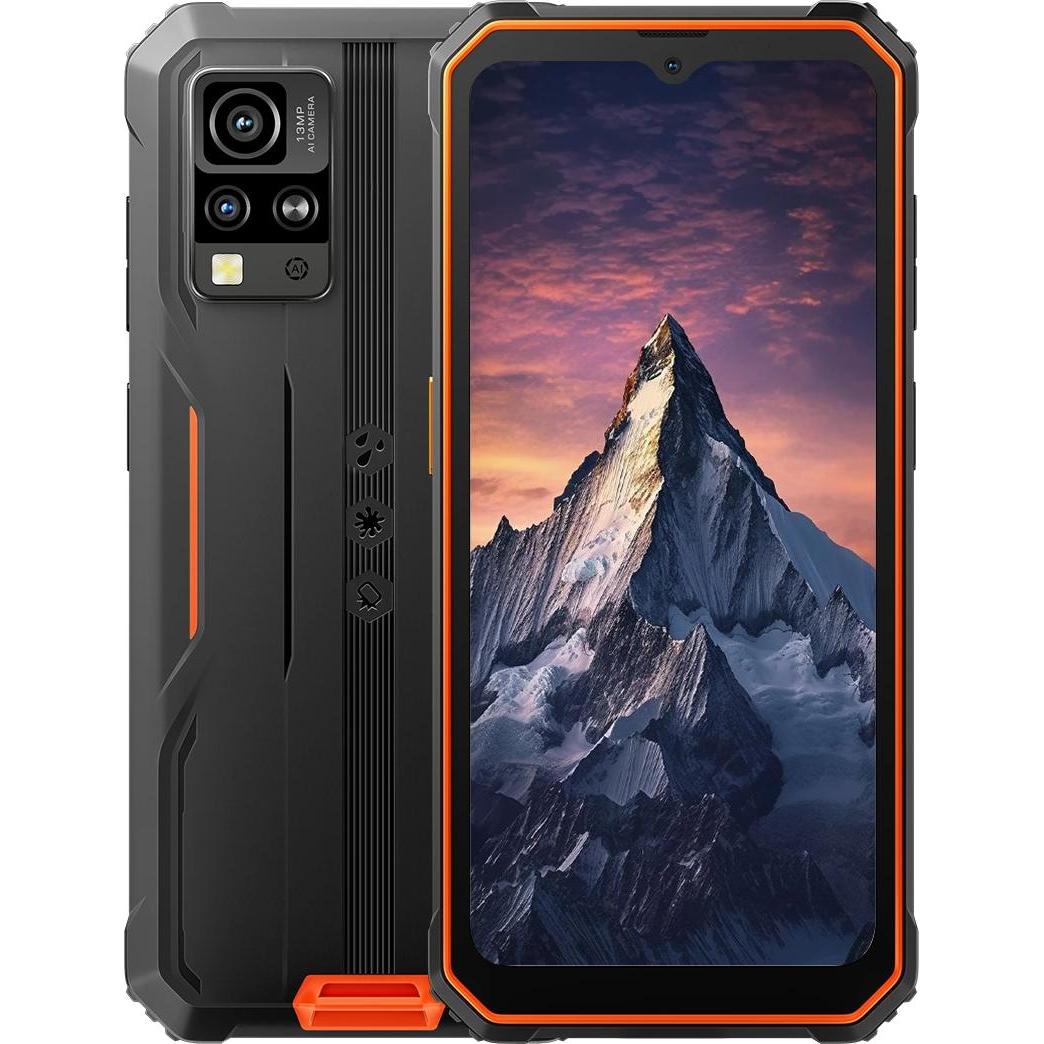 Blackview BV4800 Pro (Dual Sim - 6.56" - 128 GB, 4 GB RAM) Orange (128 GB, Orange, 6.56", Dual SIM) (BV4800 PRO ORANGE)