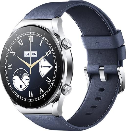 Produktbild Xiaomi Watch S1 Strap (Leather), Blue (Edelstahl, Kalbsleder, Xiaomi Watch S1)