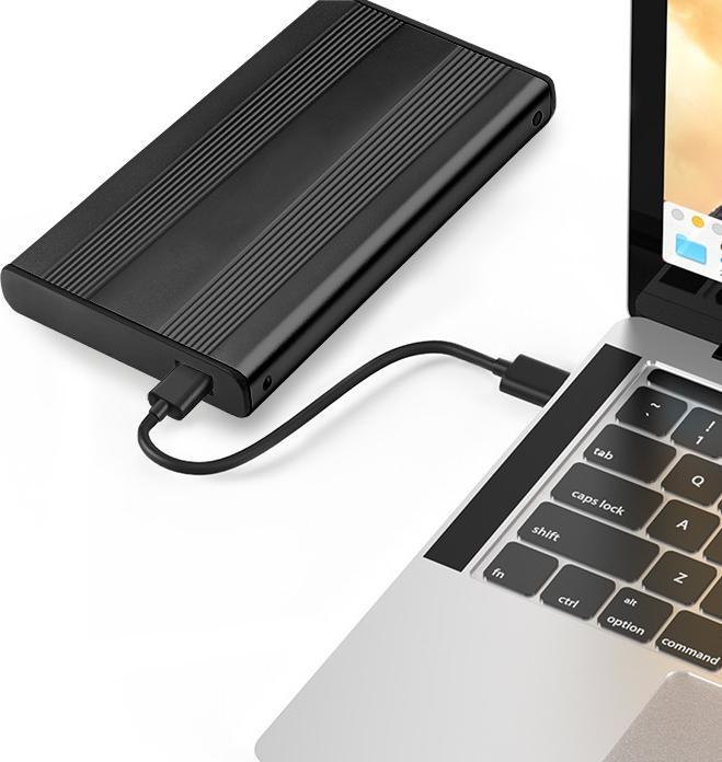 Immagine prodotto Qoltec Custodia per disco rigido esterno HDD/SSD 2,5" SATA3 USB 3.0 Juodas (2.5")