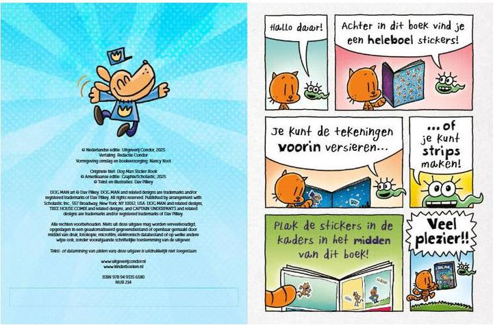 Produktbild Dog Man Stickerbuch