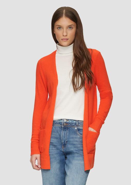 Produktbild S.Oliver Strickjacke Lange Strickjacke mit Rippbündchen (42)