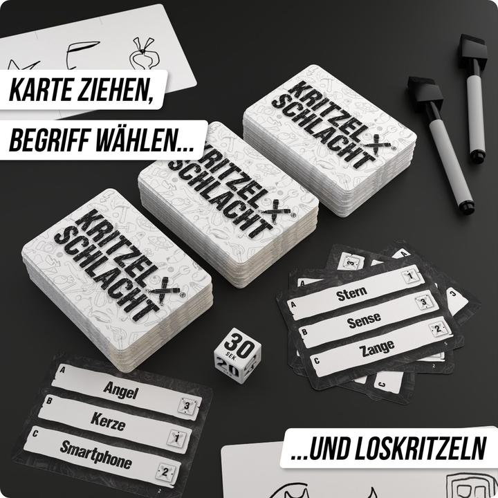 Produktbild Denkriesen Partyfieber - Kritzelschlacht (d) (Deutsch, 3 - 8 Spieler)