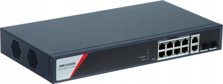 Actual product image Hikvision 8 Port Gigabit Smart POE (10 ports)