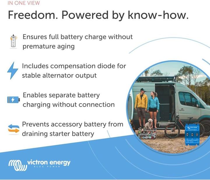 Actual product image Victron Energy BCD 402 Battery coupler, 2 batteries 40A