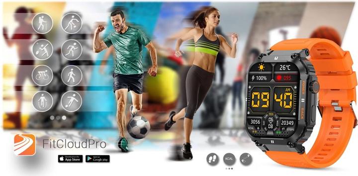 Produktbild Gravity SMARTWATCH MĘSKI GT6-3 - WYKONYWANIE POŁĄCZEŃ, MONITOR SNU (sg020c)