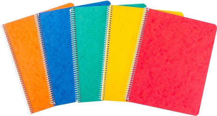 Produktbild Novooo Spiralheft assortiert (A5, Kariert, Weicher Einband)