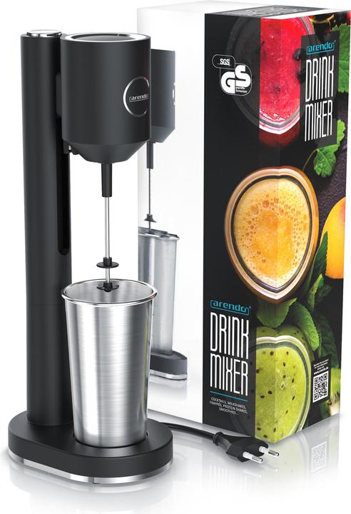 Image du produit Arendo Standmixer Elektrischer Getränkemixer 22.000 U/min, Doppelstab, 100W, für Milkshakes, Smoothies uvm. (100 W)