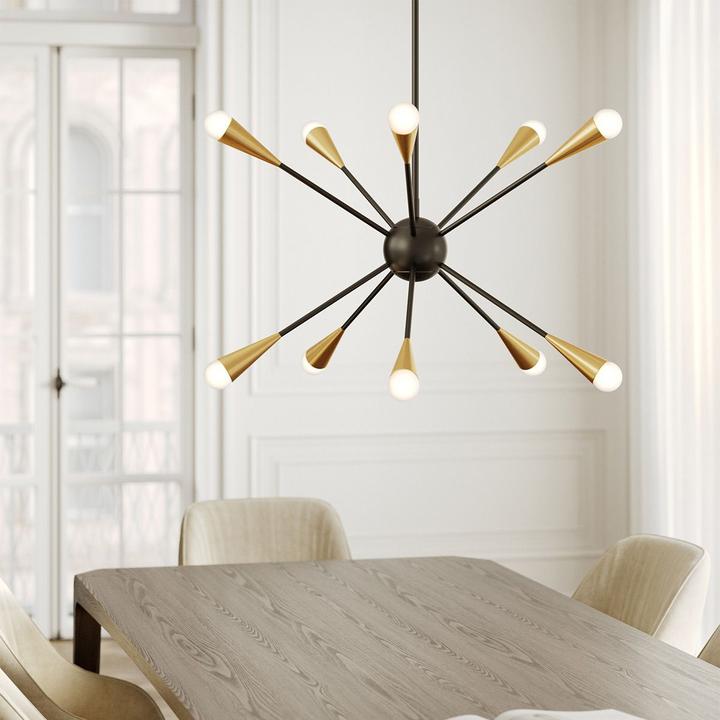 Produktbild Elstead Lighting Jax LED Kronleuchter G9 10-fach Mitternachtsschwarz (70.50 cm)