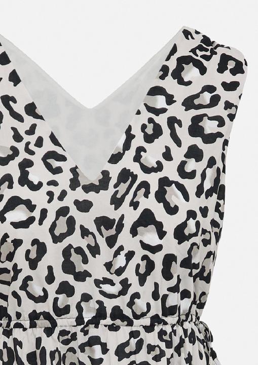 Actual product image Comma Kleid Maxikleid mit Leo-Muster und Raff-Details (44)