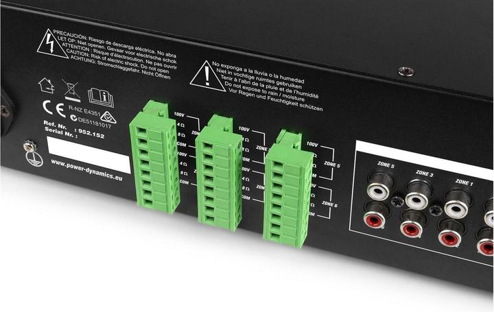 Produktbild Power Dynamics Verstärker Pro PRM606 100 V, 6 X 60 W