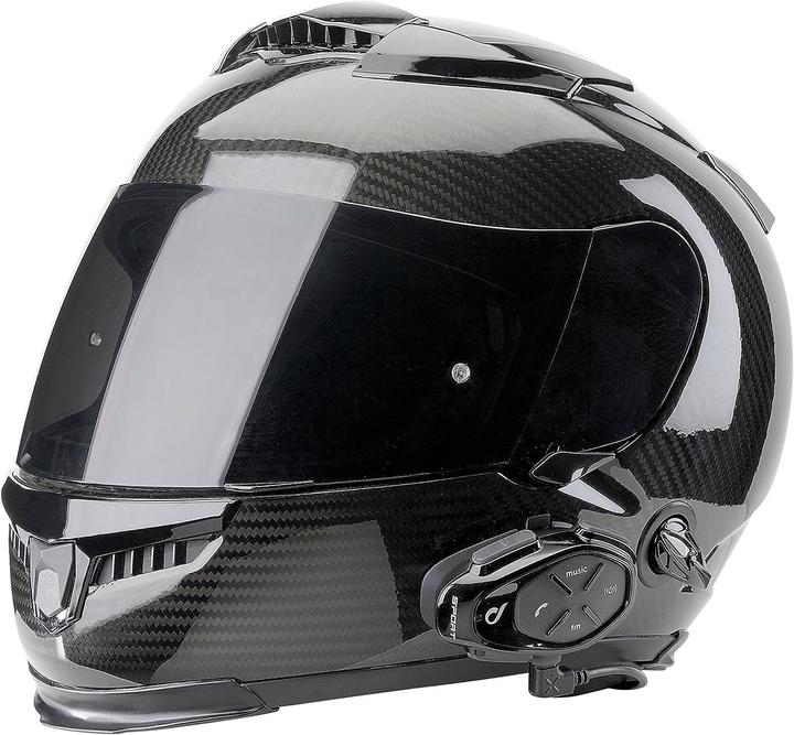 Produktbild Interphone HD-Motorrad-Doppelgegensprechanlage, 4 Personen, 1 km, 20 Std. Reichweite, GPS, wasserdicht, (2er Set)