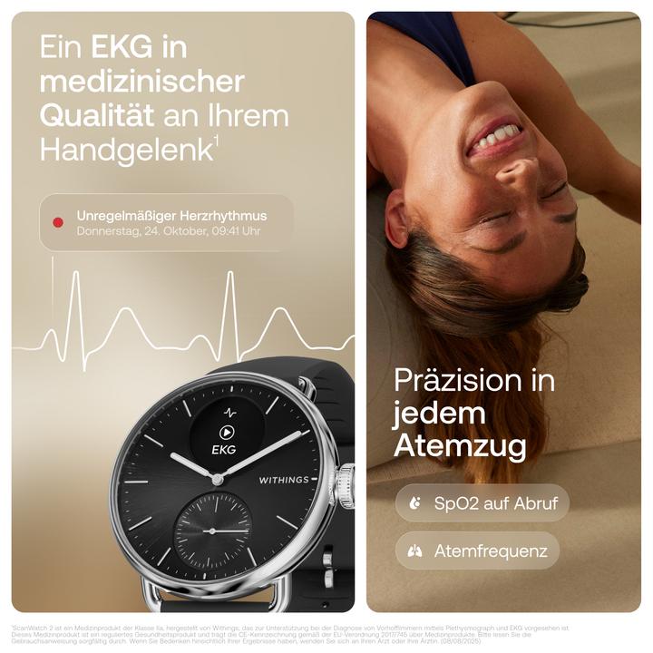 Produktbild Withings ScanWatch 2 (38 mm, nur WLAN)