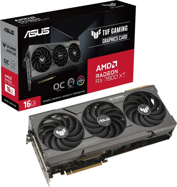 Produktbild ASUS TUF Gaming Radeon RX 7800 XT OC Edition (16 GB)