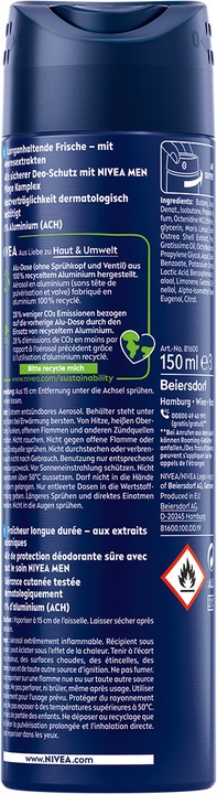 Produktbild Nivea Men Fresh Active (Spray, 150 ml)