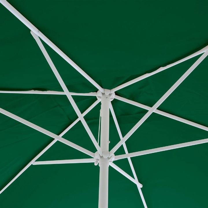 Actual product image VCM Sonnenschirm eckig 2x3m Grün mit Kurbel Marktschirm Rechteckschirm Sonnenschutz (2 m)