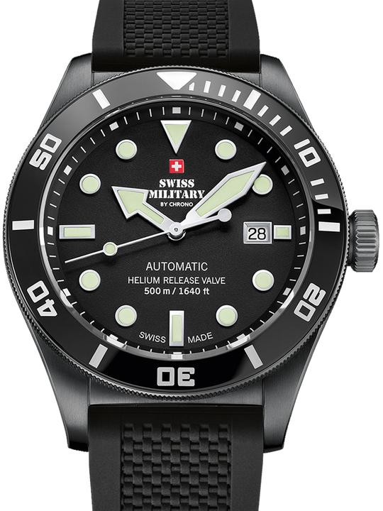 Image du produit Swiss Military SMA34075.05 Diver automatique 44 mm 50ATM (Montre de plongée, 44 mm)