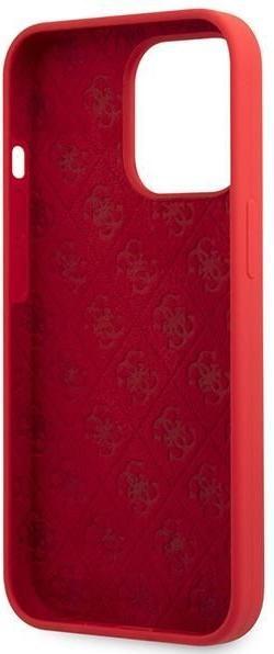 Produktbild Guess GUHCP13XLSLMGRE iPhone 13 Pro Max 6.7" czerwony/burgundy hard case Silicone Vintage Gold Logo (Apple iPhone 13 Pro Max)