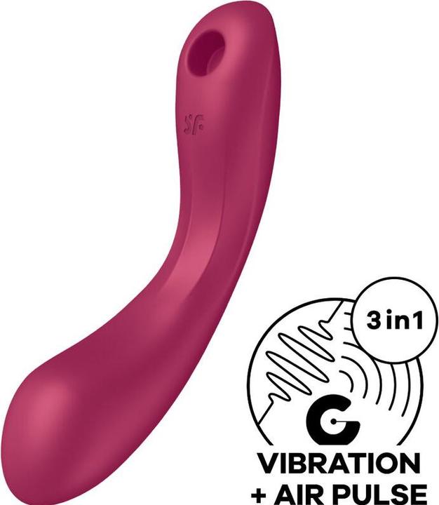 Produktbild Satisfyer Curve Trinity 1 Air Pulse Vibration Red