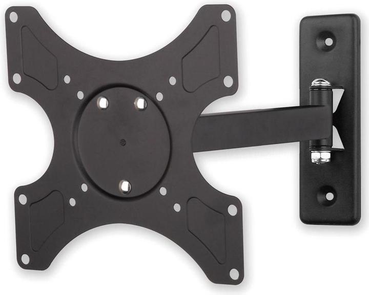Actual product image Techly Mounting Kit (Wall Plate, VESA Adapter) - For Flat Panel Display - Black - Bil (Wall, 25 kg, 19.02" - 37")