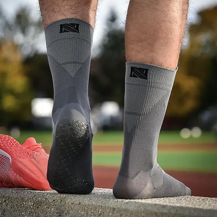 Image du produit NovoSoxx Fussballsocken Gr. 36-41 Grip Socken Fussball Strümpfe GripSoxx Grau (36 - 41)