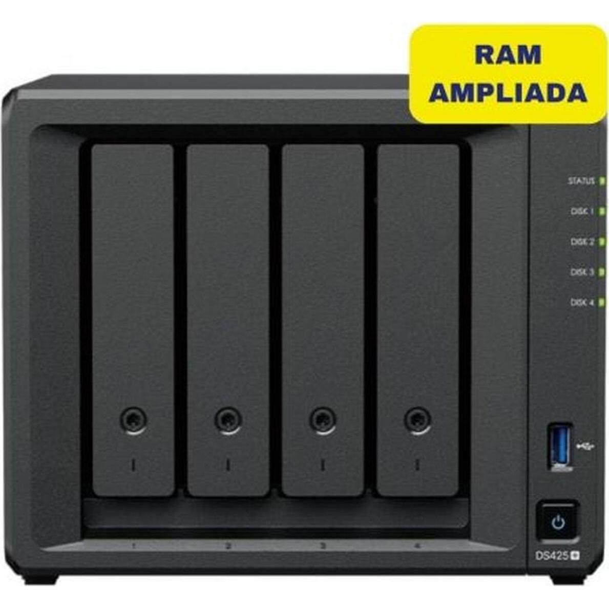 Synology NAS-Netzwerk-Speicher DS425+/6G Intel Celeron Schwarz, NAS, Nero