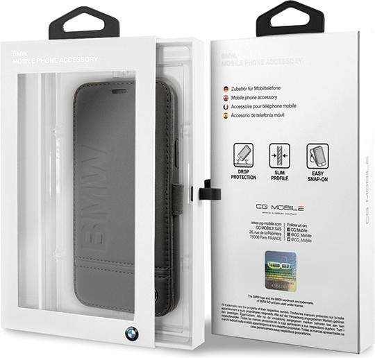 Produktbild BMW Logo Imprint - Apple IPhone 11 Pro - Leder Hard Cover Case Schutzhülle Hülle (Apple iPhone 11 Pro)