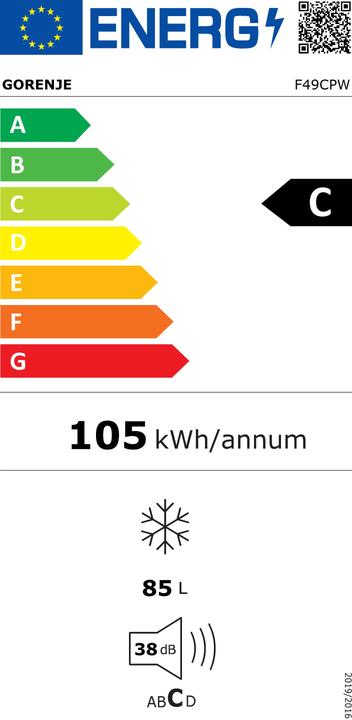 Energy Label Gorenje F49CPW (Stand-alone, 85 l)