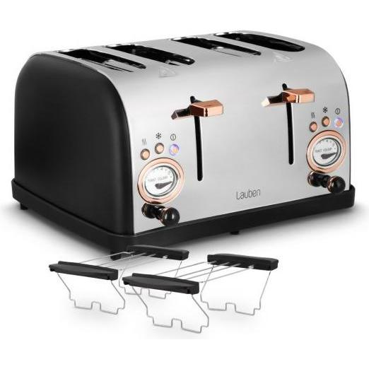 Thumbnail - Lauben 4-Scheiben-Toaster 1500BC LBN4ST1500BC, Toaster, Schwarz