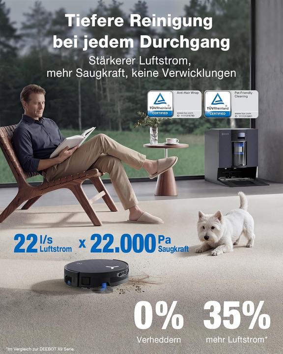 Immagine prodotto Ecovacs X12 Omnicyclone (22000 Pa, Rullo)