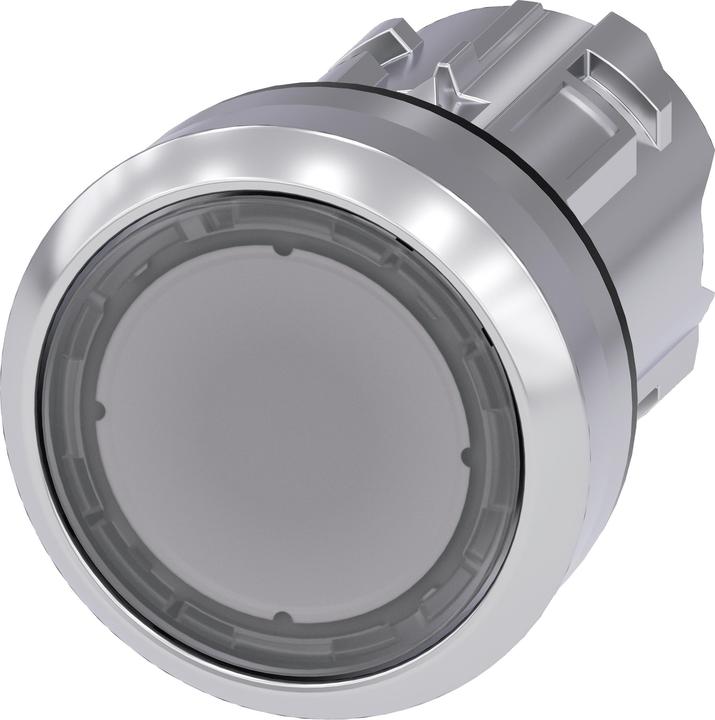 Produktbild Siemens Pushbutton, 22mm, round, metal, clear